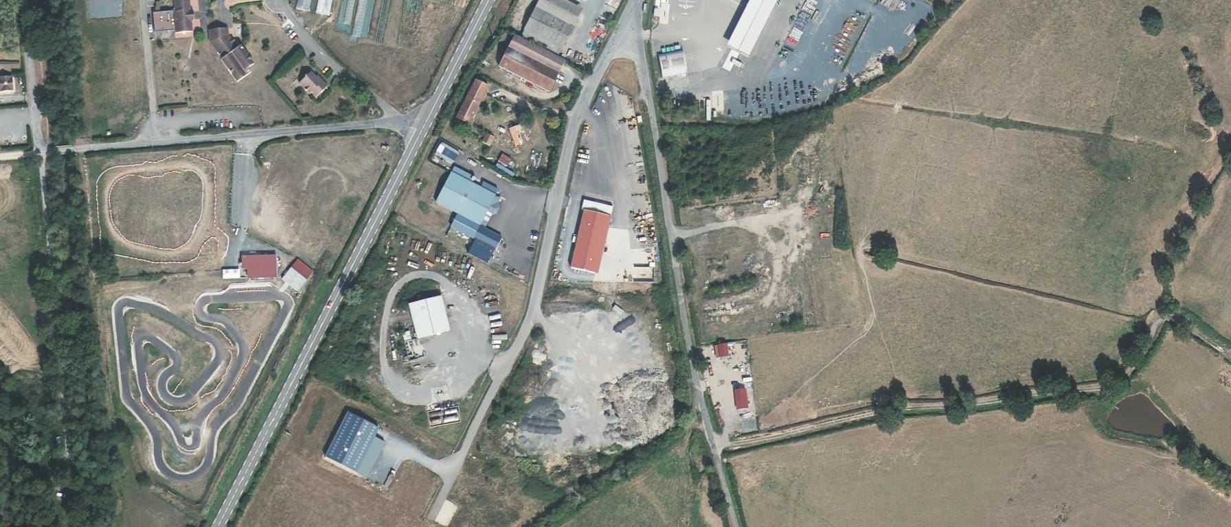 Vue aérienne de Site de Gueugnon du CFA de Saône et Loire
