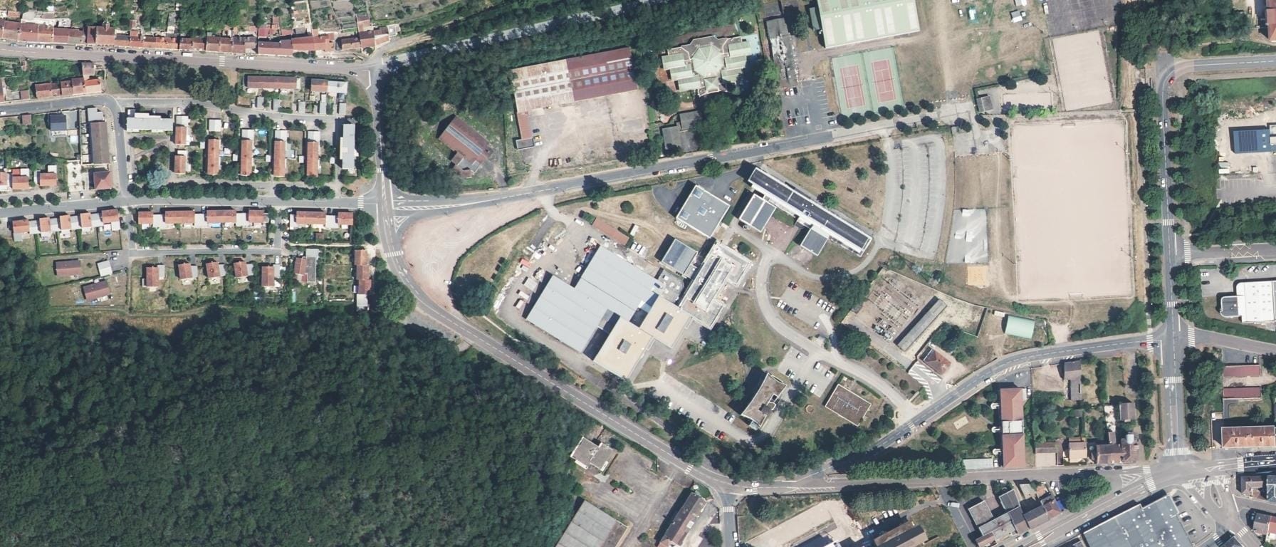 Vue aérienne de I.U.T du Creusot