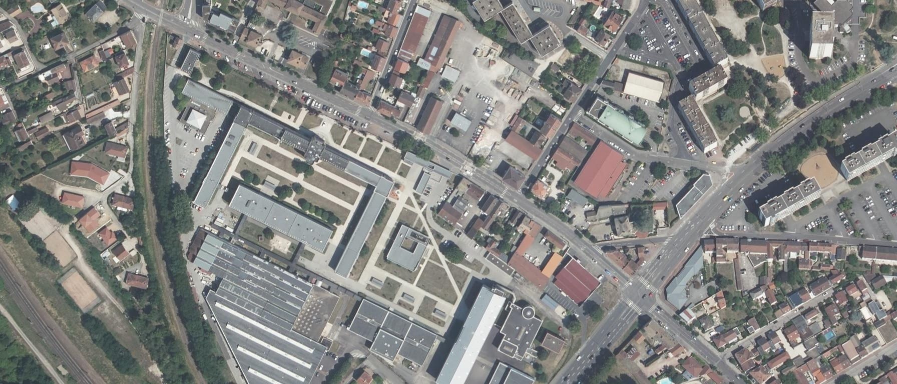 Vue aérienne de IFSI CH Chalon Sur Saône