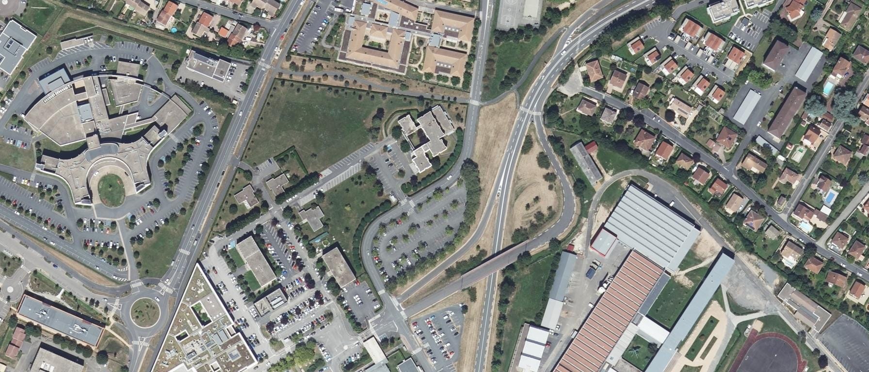 Vue aérienne de IFSI CH Macon