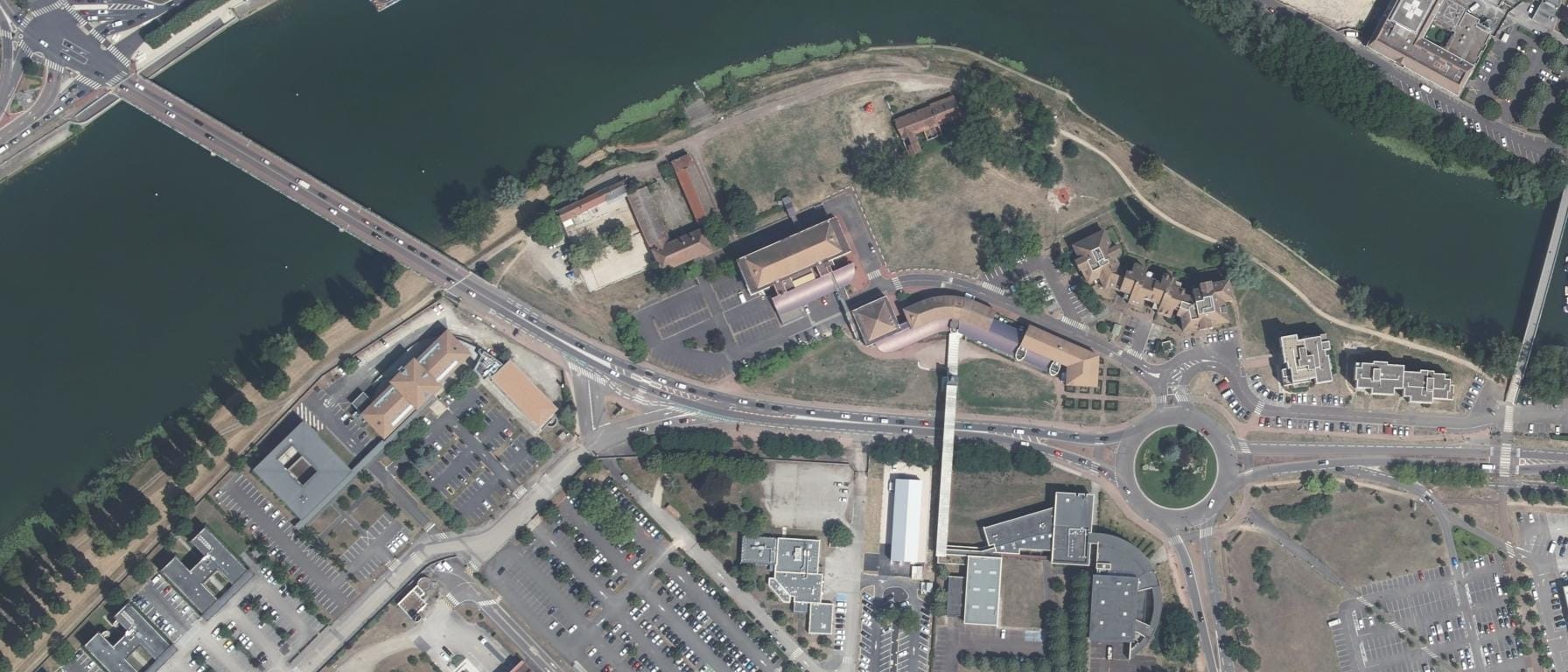 Vue aérienne de I.U.T de Chalon-Sur-Saône