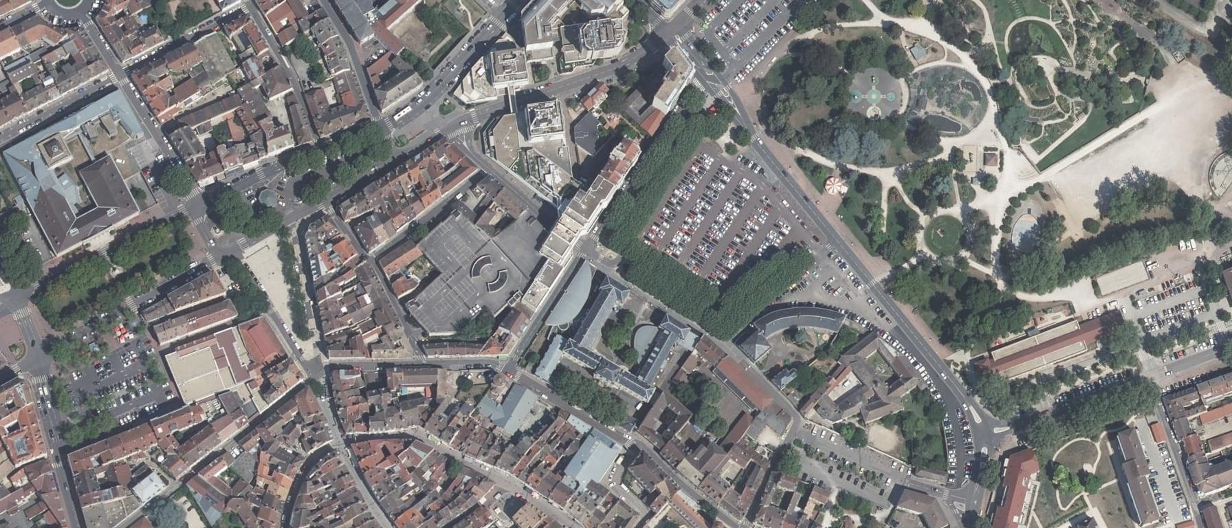 Vue aérienne de Lycée Emiland Gauthey