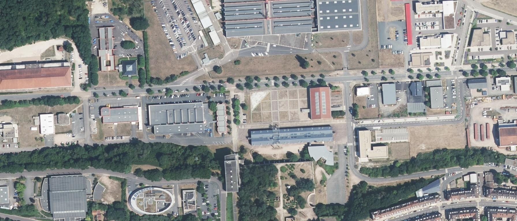 Vue aérienne de Université Bourgogne Europe - site Le Creusot
