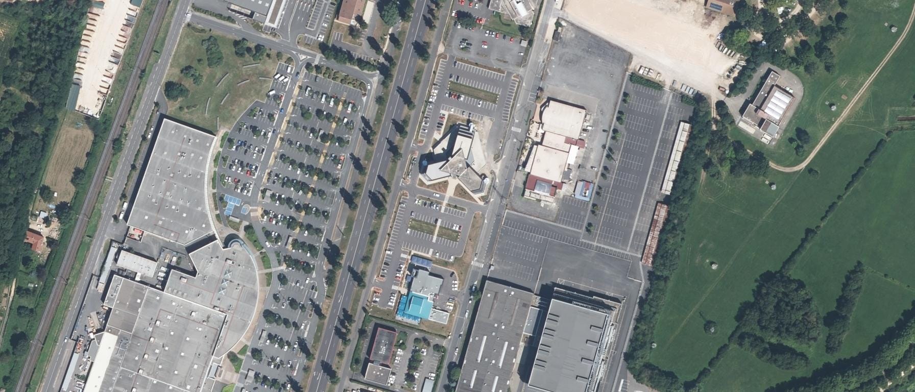 Vue aérienne de CENTRE DE FORMATION PRIVE 2S (Mâcon - 71)