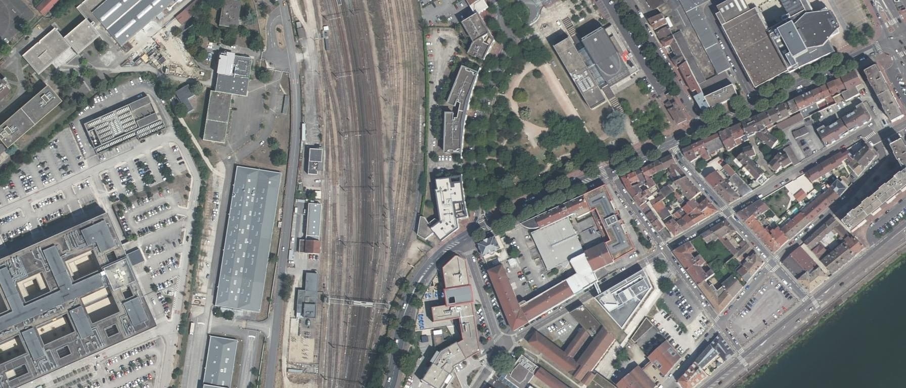 Vue aérienne de Université Bourgogne Europe - site de Chalon sur Saône