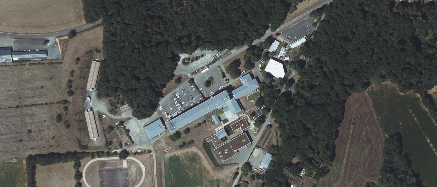 Vue aérienne de Lycée agricole La Germiniere