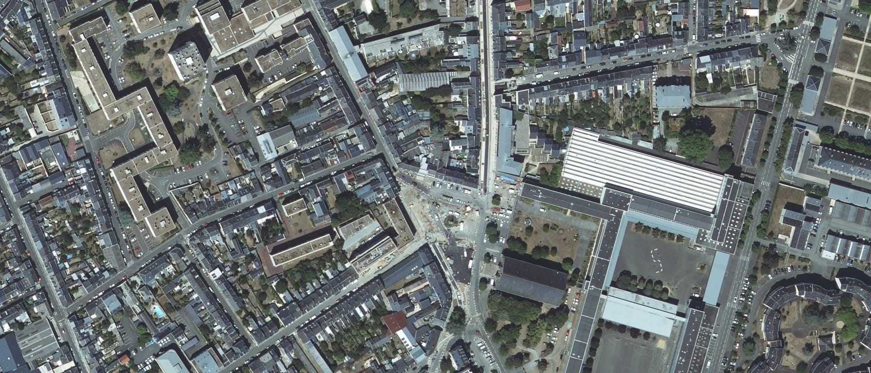 Vue aérienne de Lycée Polyvalent Gabriel Touchard - Washington