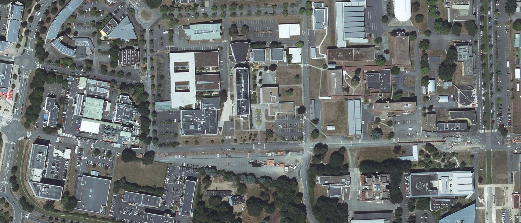 Vue aérienne de Le Mans Université