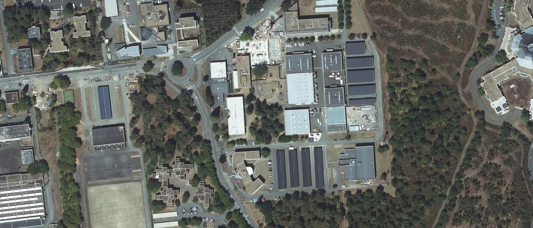 Vue aérienne de CFA de la CCI Le Mans Sarthe