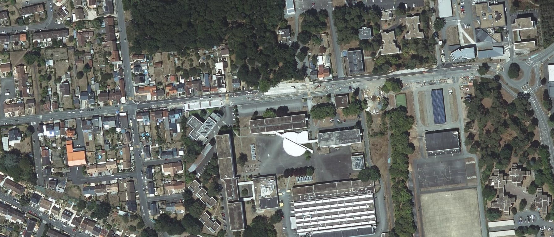 Vue aérienne de GRETA-CFA DU MAINE - LPO Le Mans Sud