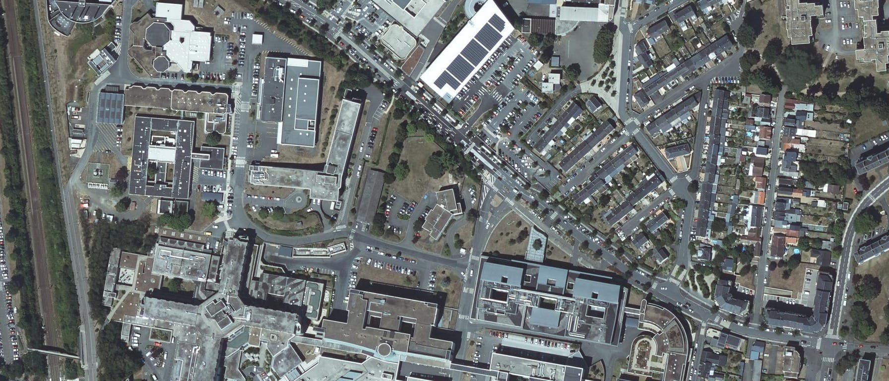 Vue aérienne de IFSI CH DU MANS