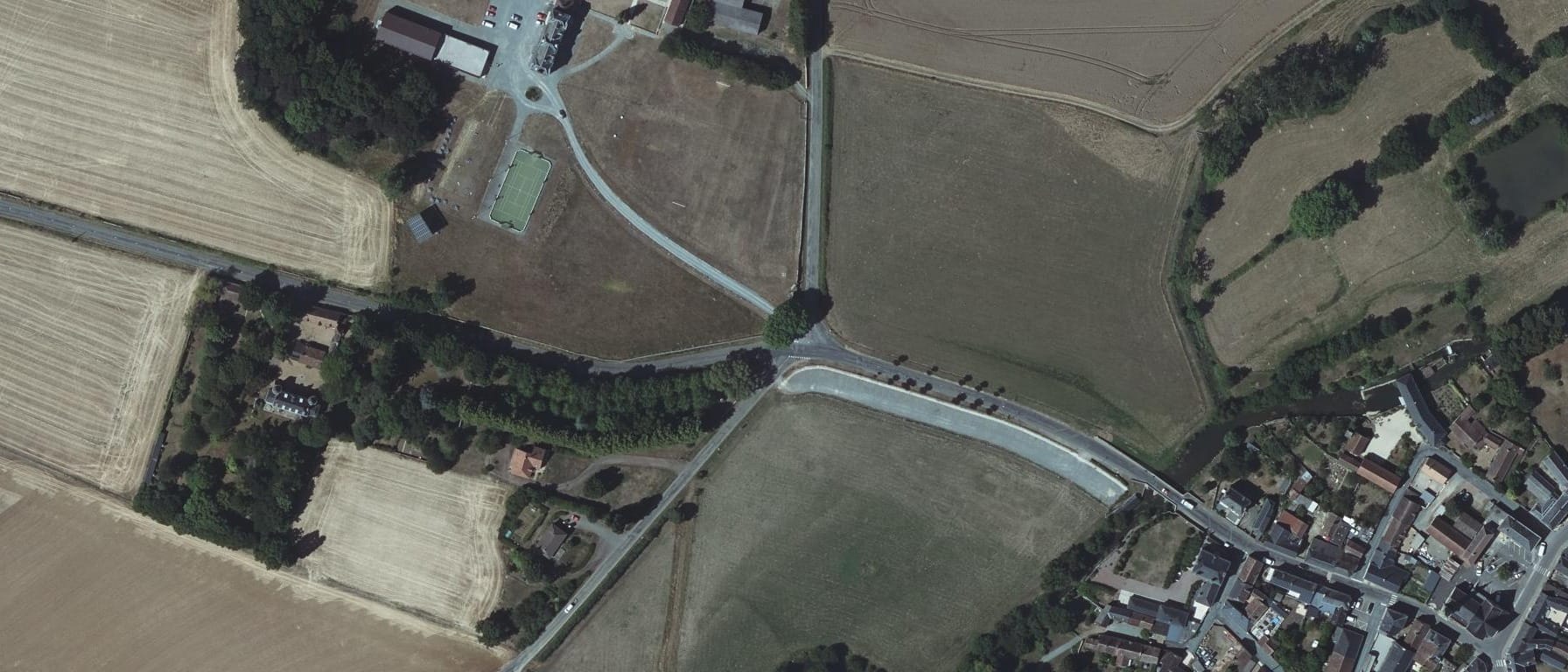 Vue aérienne de MFR-IR de Bernay en Champagne