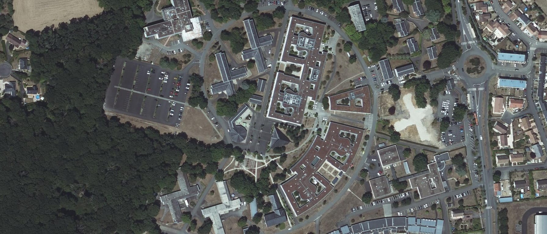 Vue aérienne de IFSI EPSM DE LA SARTHE