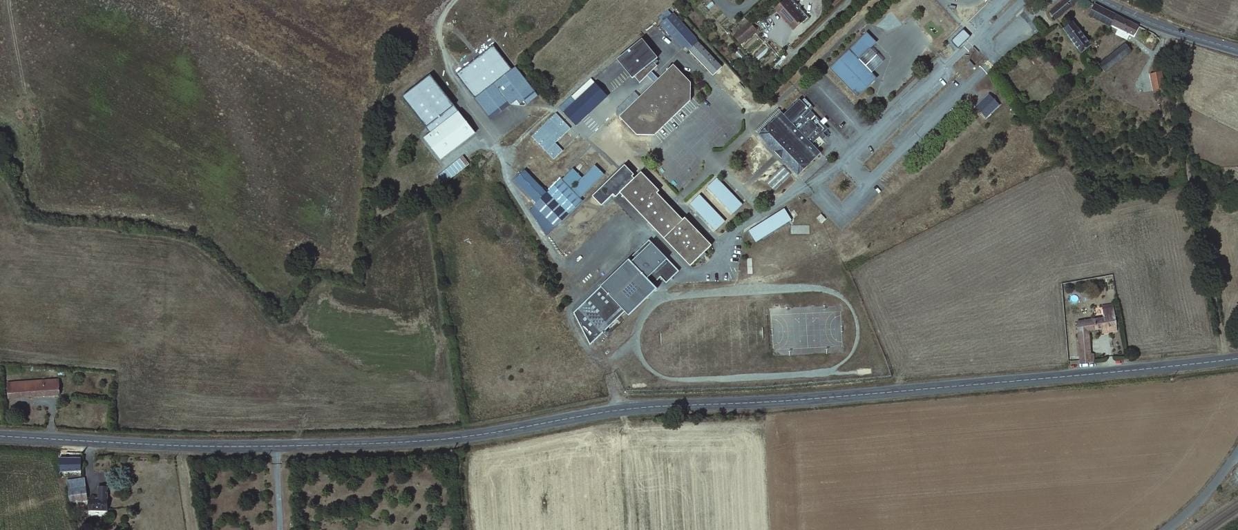 Vue aérienne de Lycée Polyvalent privé Saint Joseph La Salle