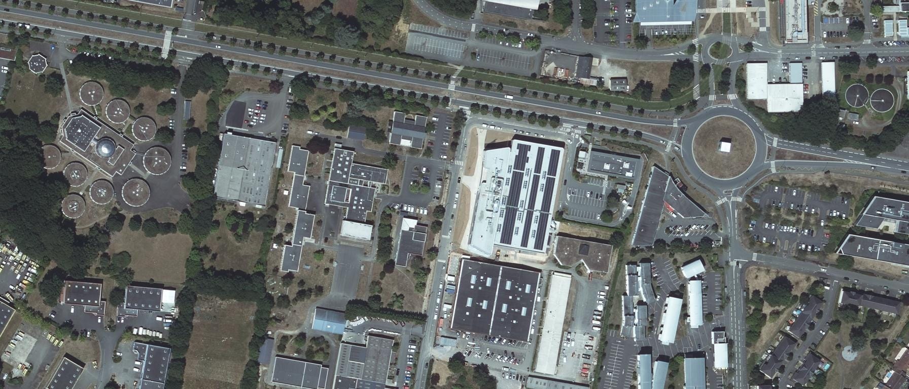 Vue aérienne de CFA Fab'Academy du Pôle formation-UIMM-Centre du Mans
