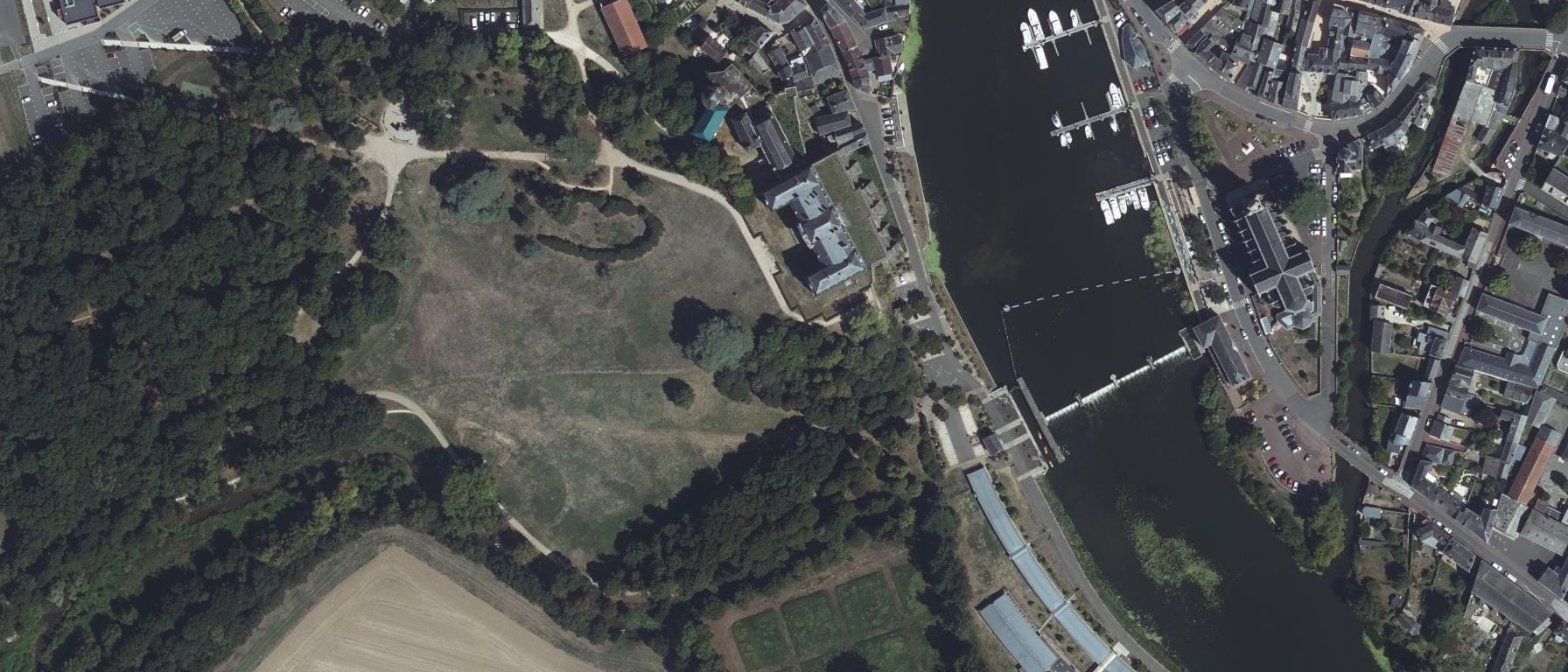 Vue aérienne de CREPS des Pays de la Loire - Antenne de Sable sur Sarthe