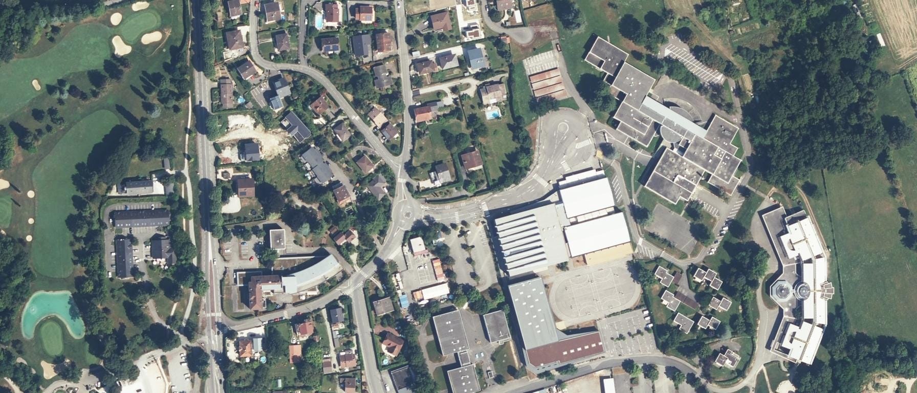 Vue aérienne de Lycée Marlioz