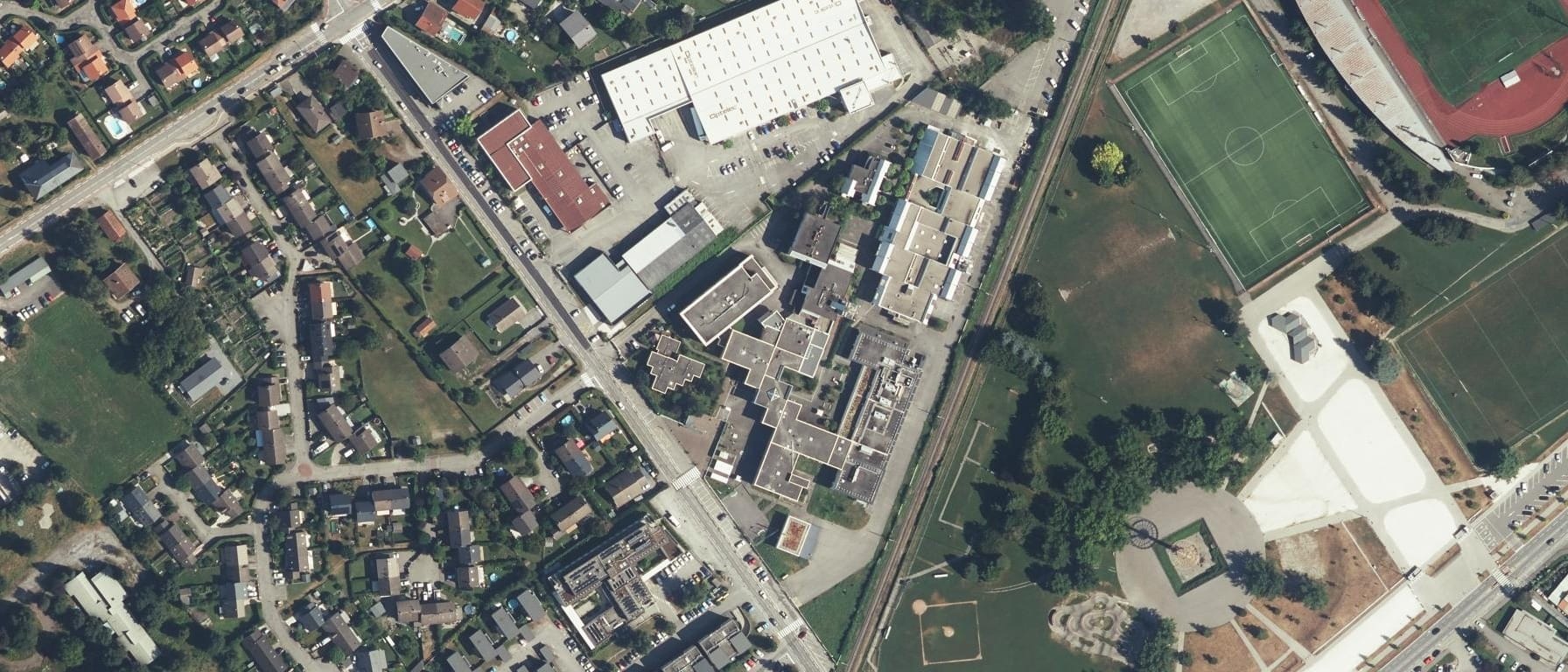 Vue aérienne de Lycée professionnel Le Grand Arc