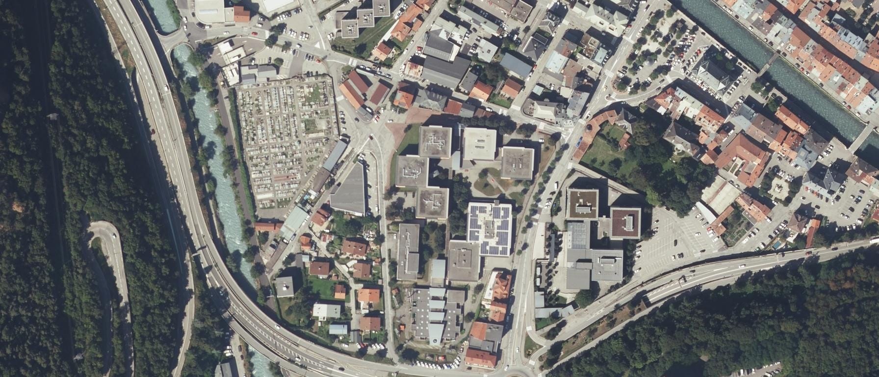 Vue aérienne de Lycée des Métiers Ambroise Croizat