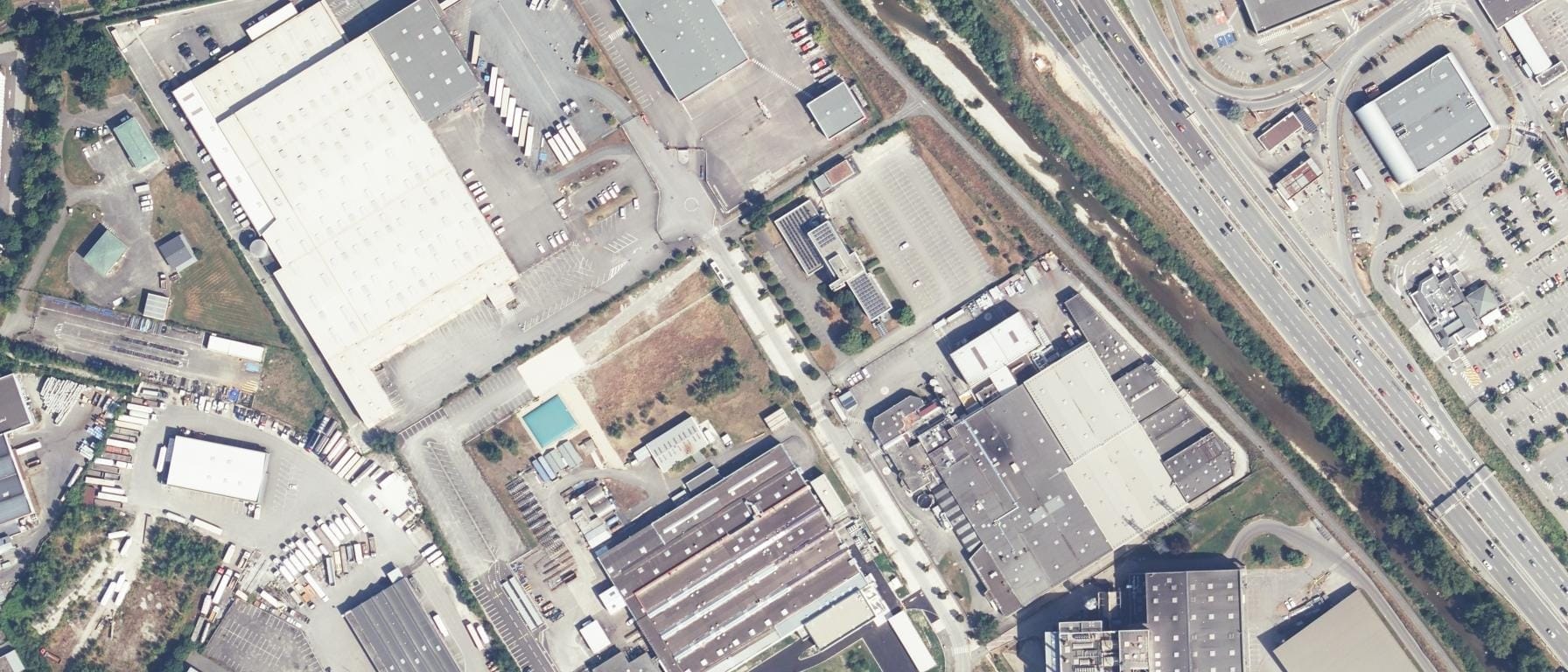 Vue aérienne de Ecoris apprentissage - Ecole supérieure privée (Chambéry - 73)