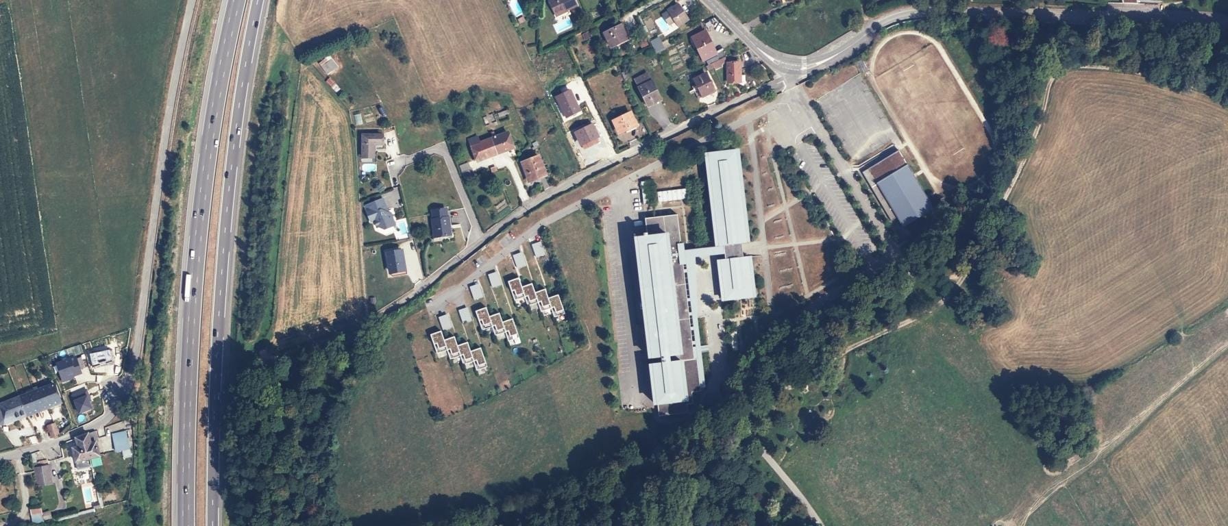 Vue aérienne de Lycée agricole De La Motte Servolex
