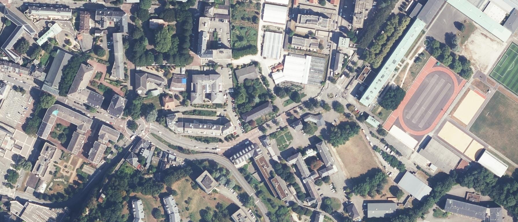 Vue aérienne de Lycée du Bocage - Costa de Beauregard