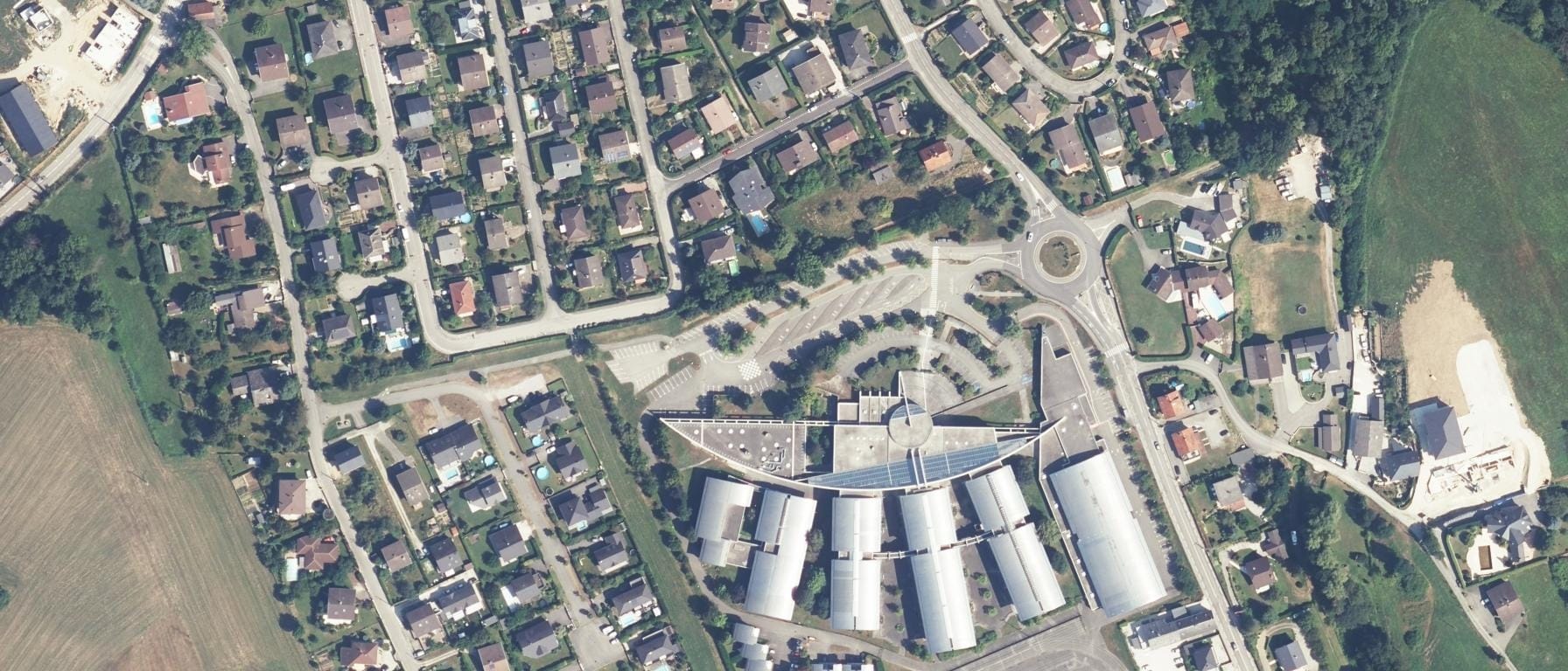 Vue aérienne de Lycée du Granier