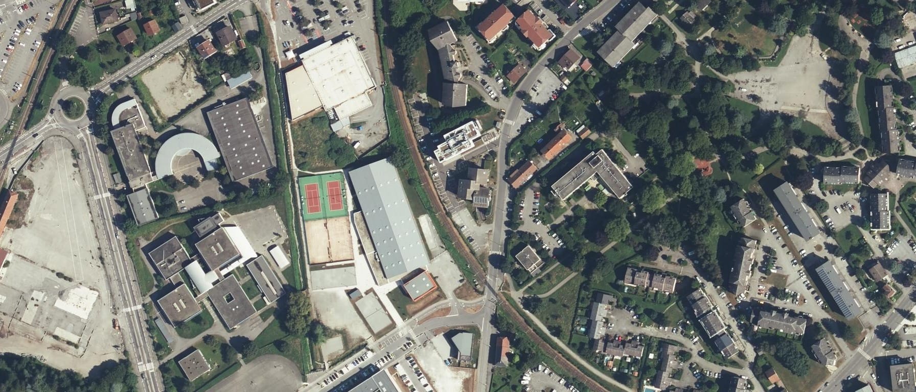 Vue aérienne de IPAC ALBERTVILLE - CFA IFA des ALPES (73)