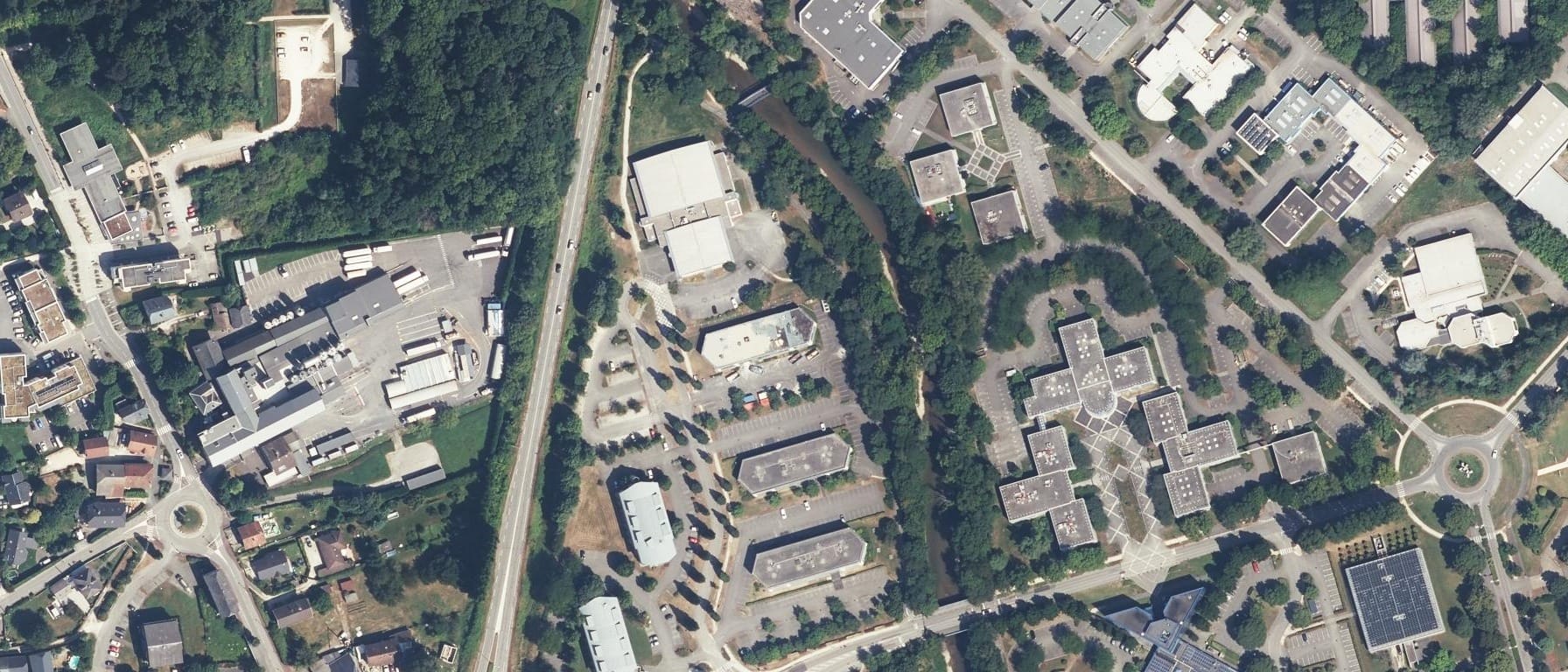 Vue aérienne de AFTRAL - Campus ISTELI Savoie Le Bourget du Lac