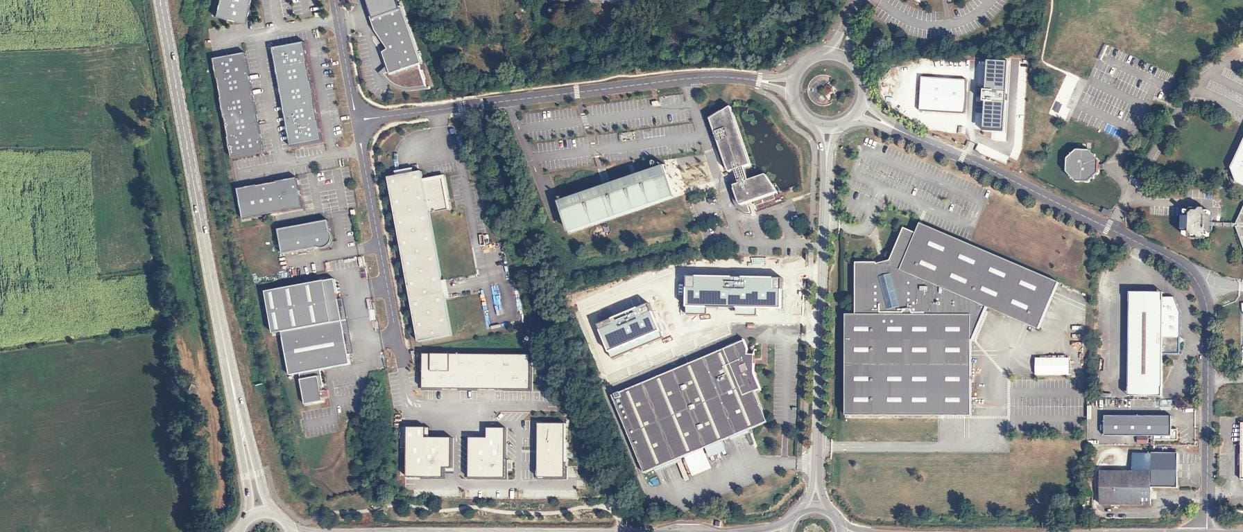 Vue aérienne de Centre de formation d'apprentis de Yace School-Mery