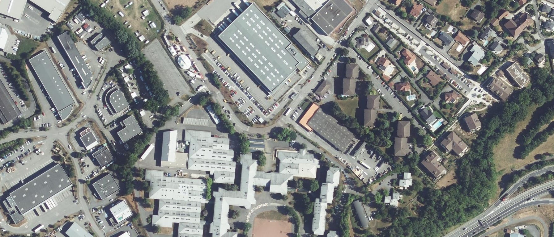 Vue aérienne de Lycée Louis Lachenal