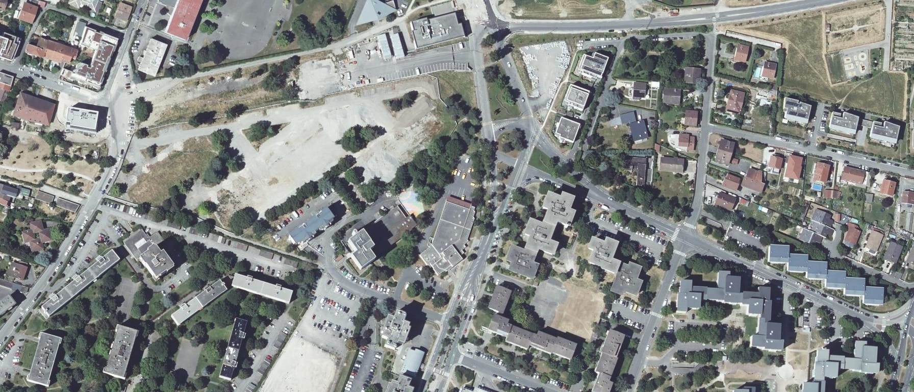 Vue aérienne de Lycée des Glieres