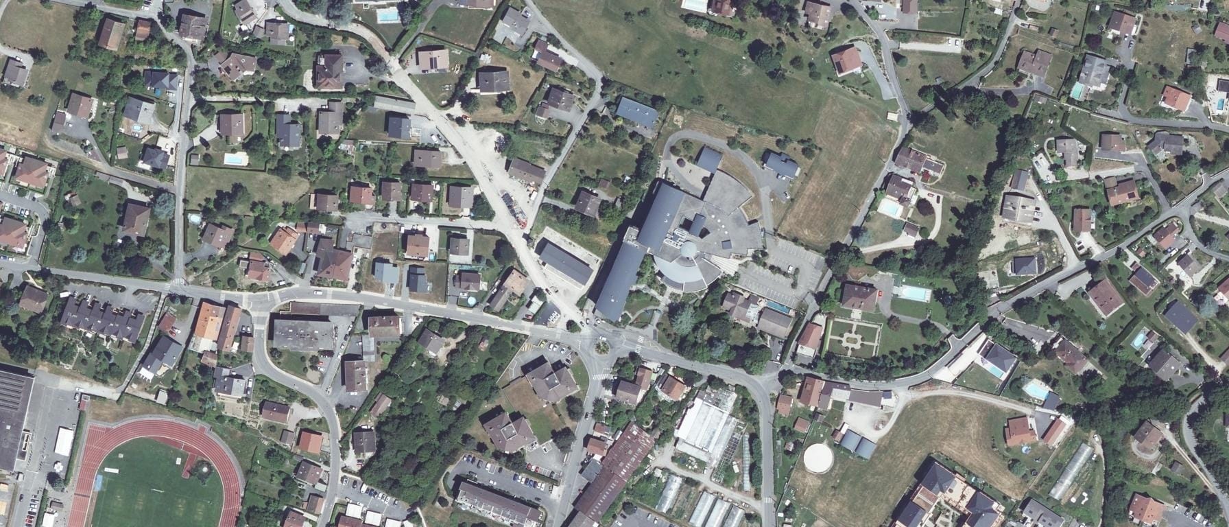 Vue aérienne de Lycée Hotelier Francois Bise - GRETA Savoie Haute-Savoie
