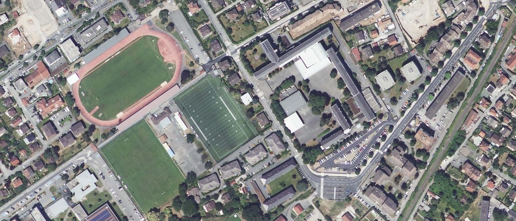 Vue aérienne de Lycée La Versoie