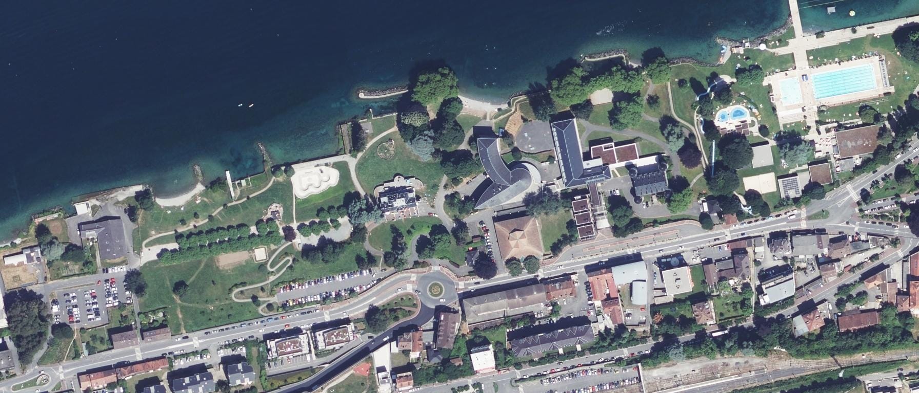 Vue aérienne de Lycée Anna de Noailles