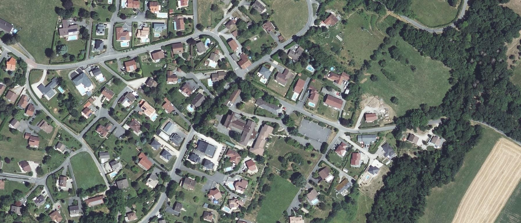 Vue aérienne de MFR de Bonne