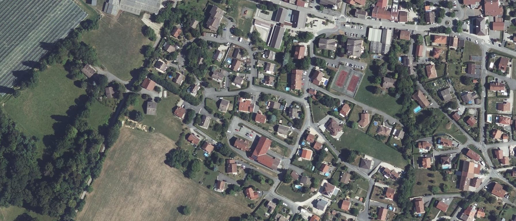 Vue aérienne de MFR de Vulbens