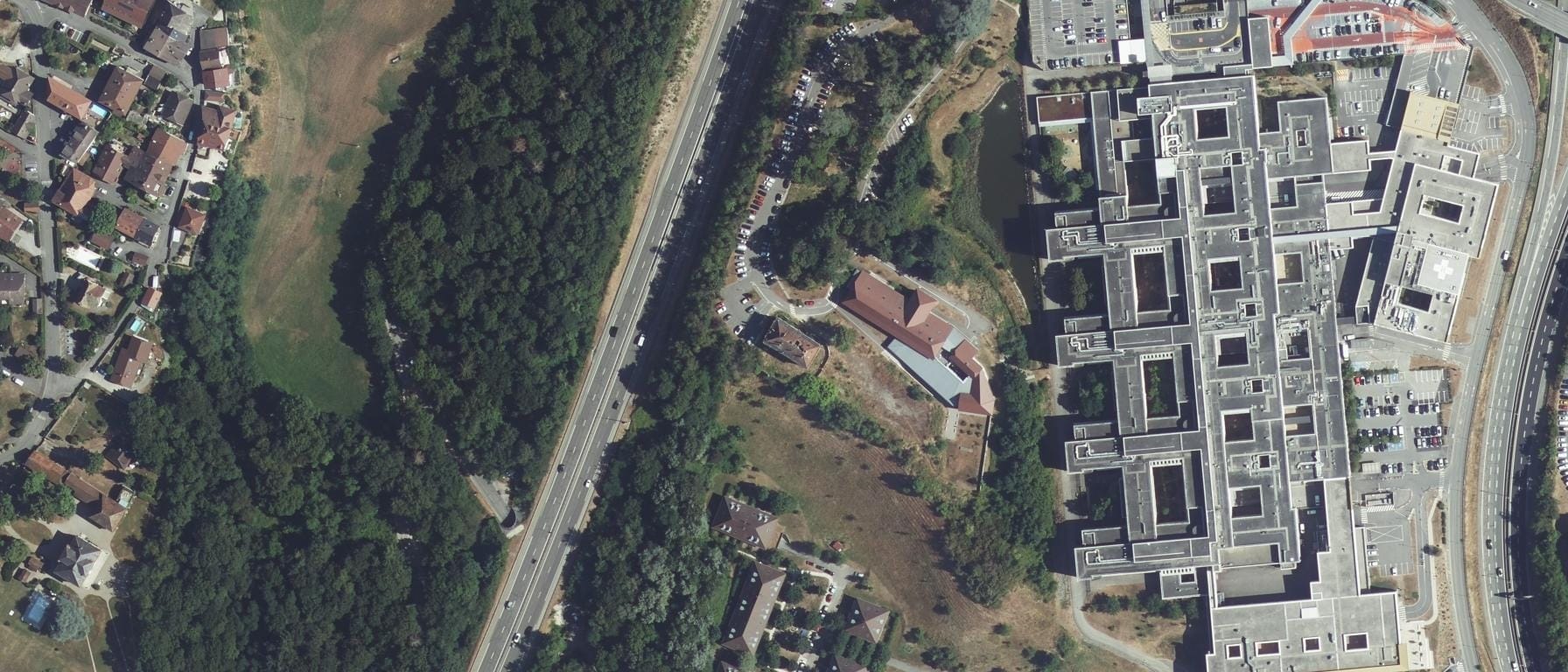 Vue aérienne de IFSI CH Annecy-Genevois