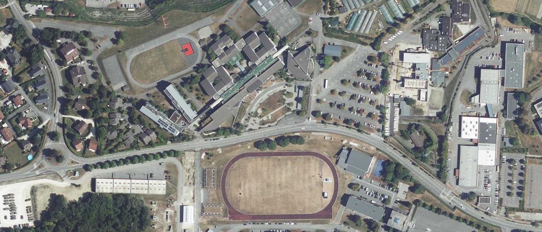Vue aérienne de Lycée Charles Baudelaire