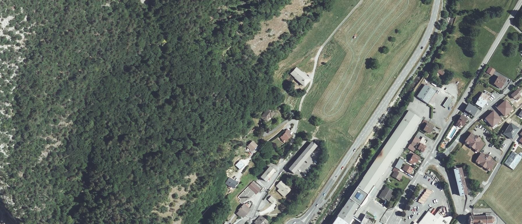 Vue aérienne de MFR LE VILLARET