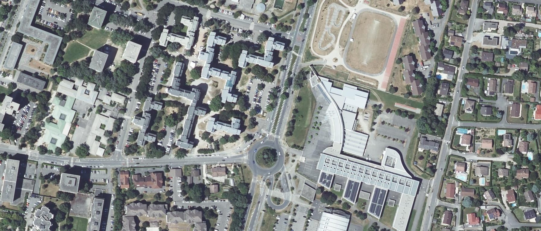 Vue aérienne de Lycée Jean Monnet