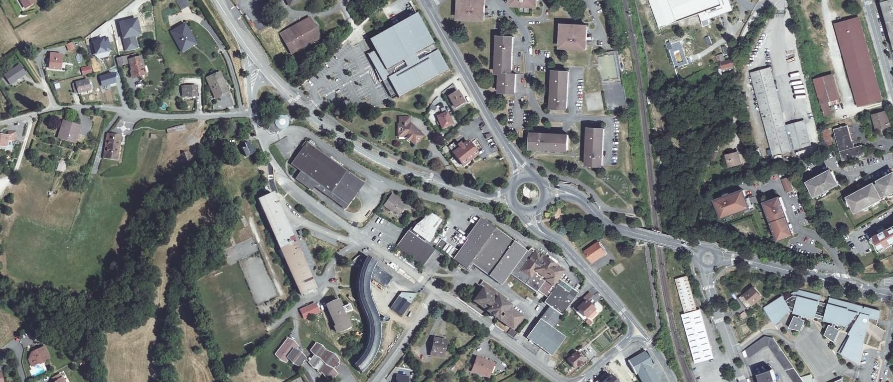 Vue aérienne de CFPPA de la Roche-sur-Foron
