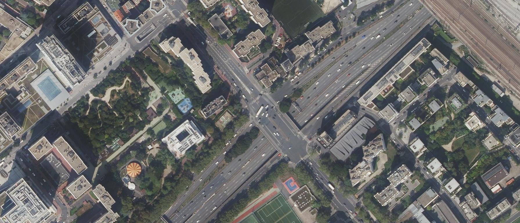 Vue aérienne de ISC Paris
