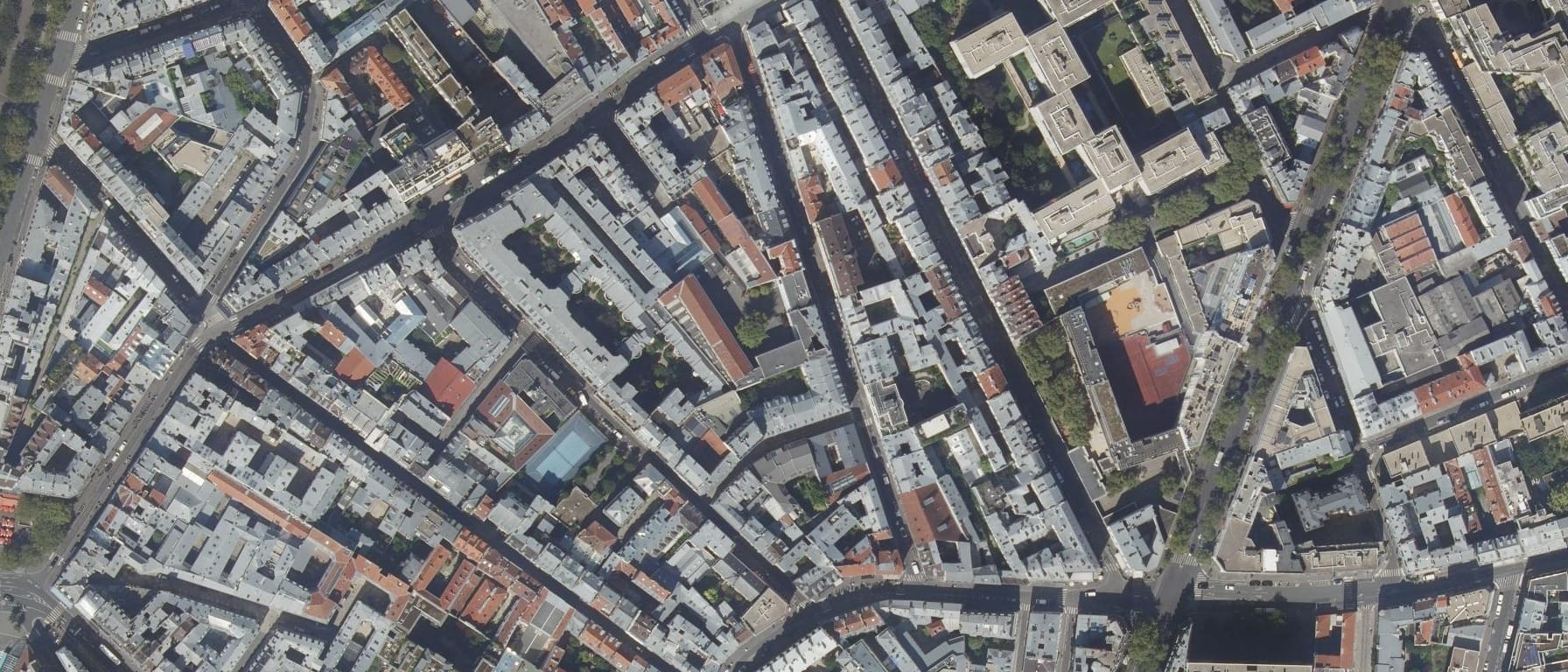 Vue aérienne de Lycée Paul Poiret