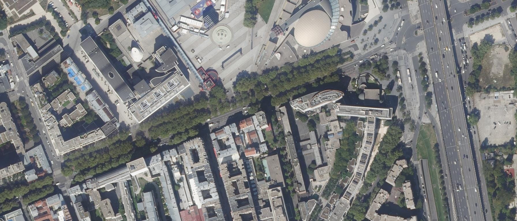 Vue aérienne de Lycée D'Alembert-Cuir