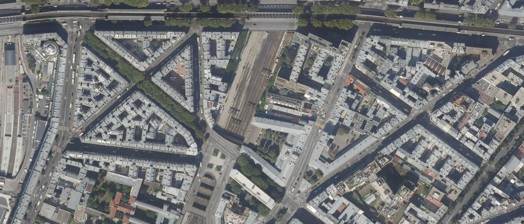 Vue aérienne de Lycée Colbert