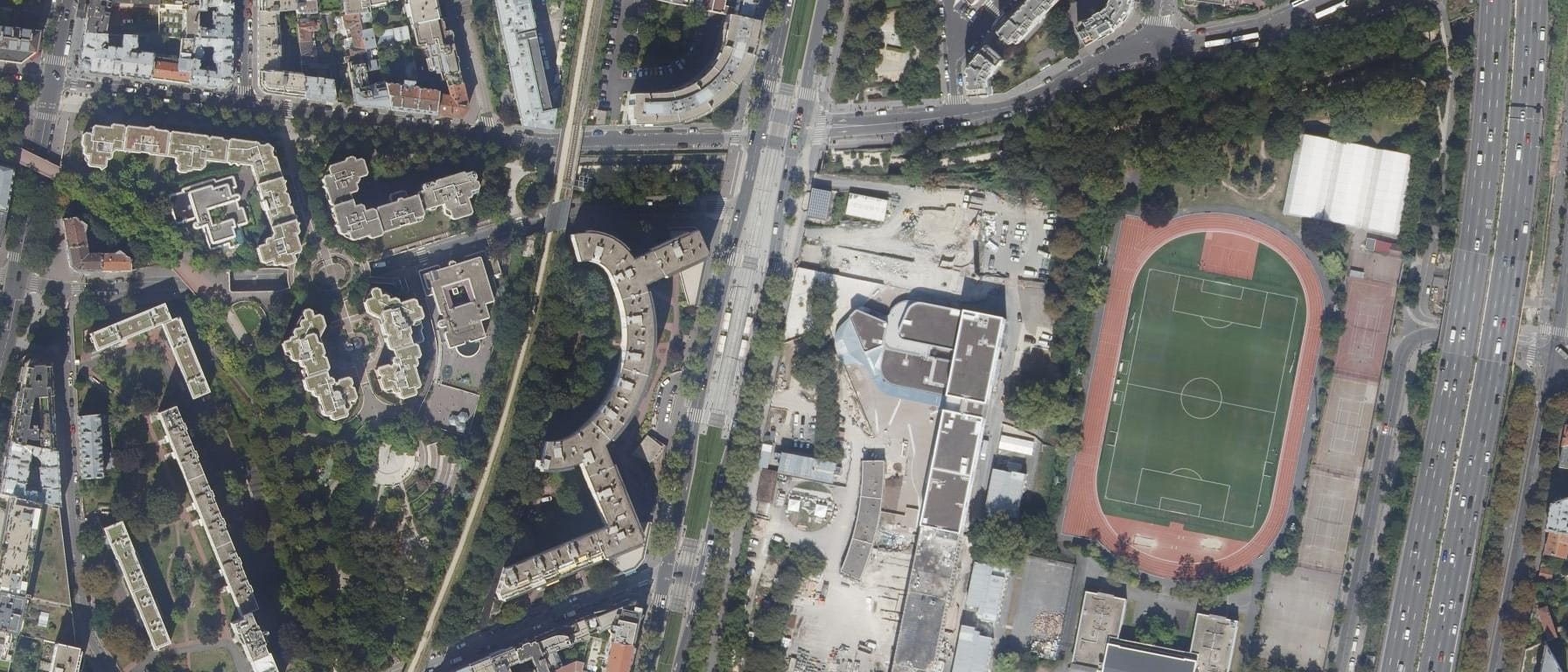 Vue aérienne de Lycée Paul Valery