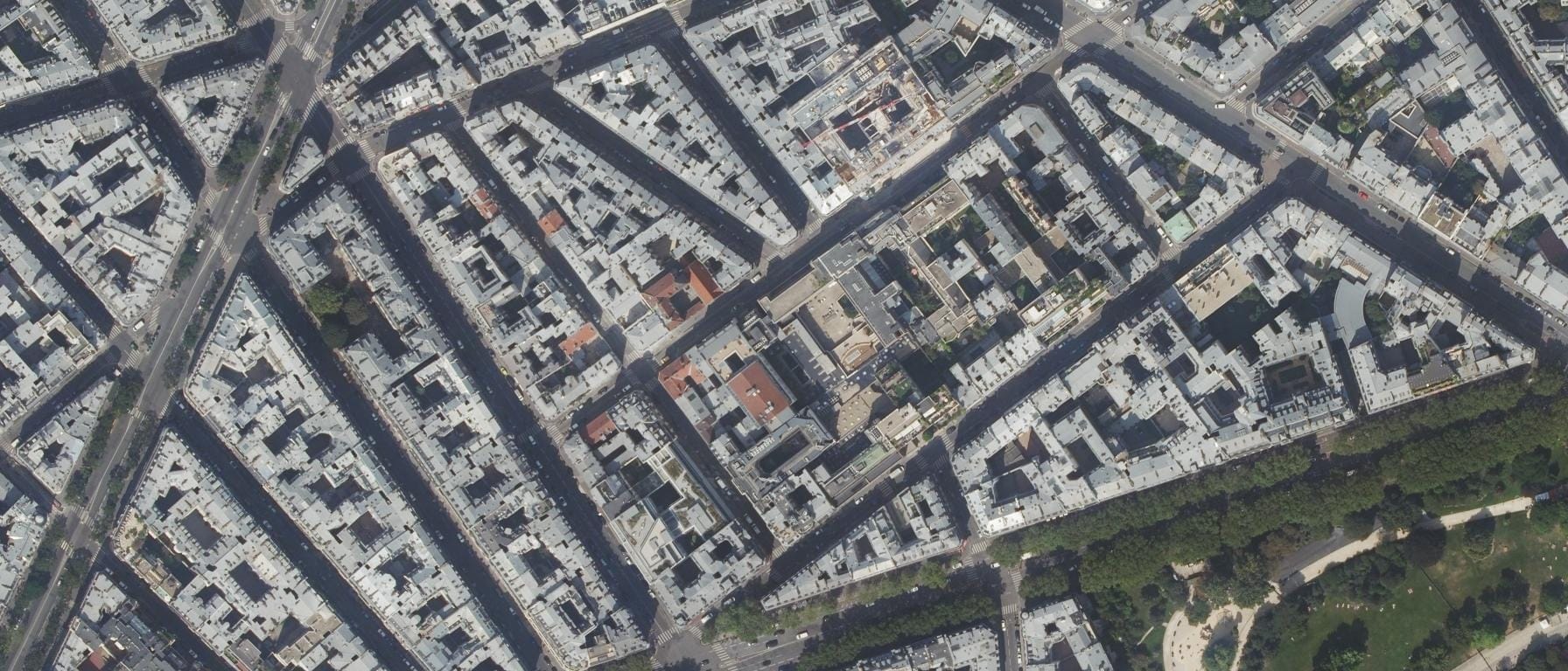 Vue aérienne de Lycée Des métiers Jean DROUANT
