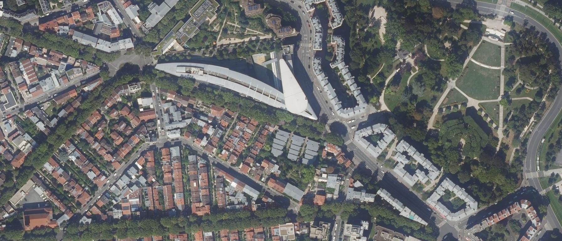 Vue aérienne de Lycée Diderot - CFA académique de Paris