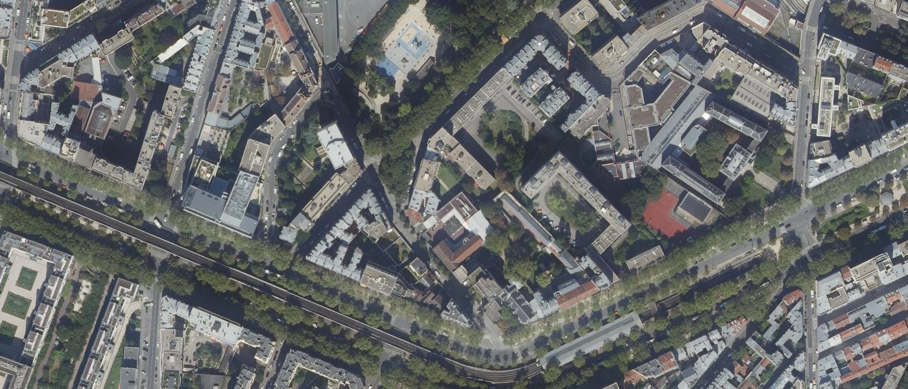 Vue aérienne de Lycée professionnel Corvisart-Arts Graphiques